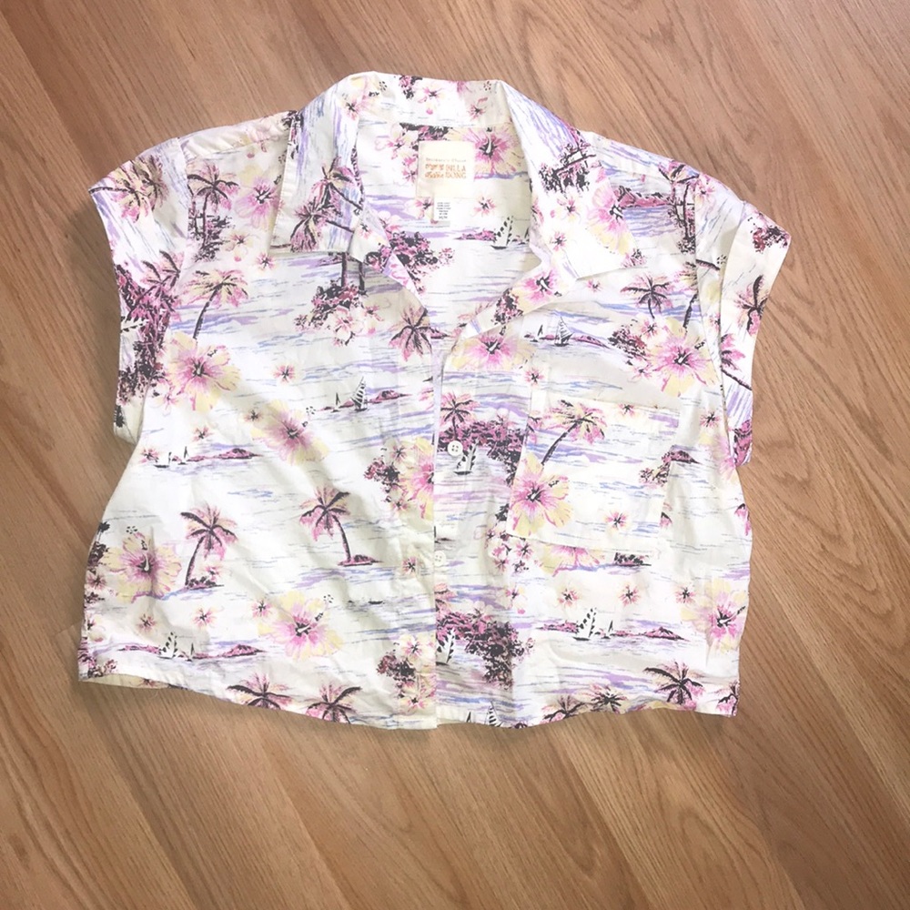 Cropped Hawaiian Shirt
